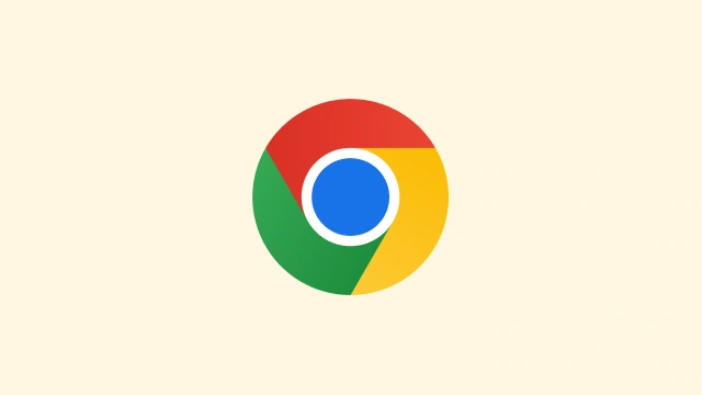 A Chrome kerek logója sárga háttéren.